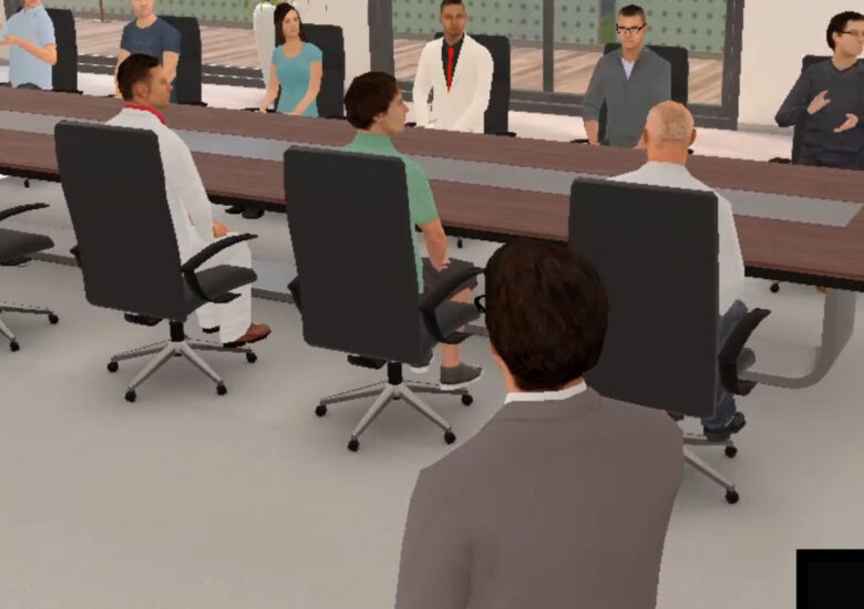 Erster virtueller Unterricht auf dem AKBK-3D-Campus